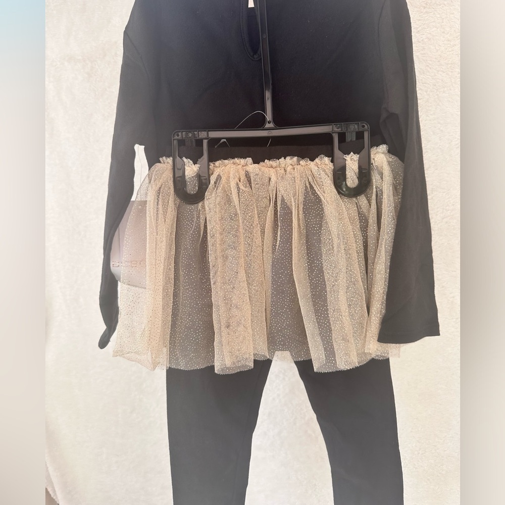 BCBG Girls’ Foil Heart Bonjour 2 Piece Tutu Leggings Set Outfit Size 4T - Picture 8 of 8